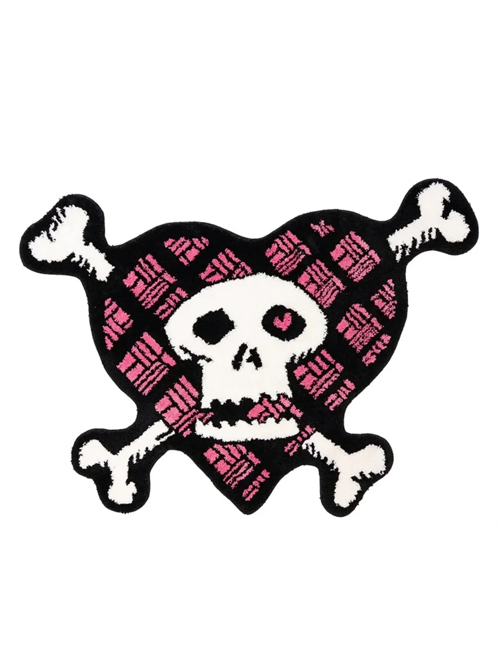 NWT Avril Lavigne Girlfriend Rug Pink Black White Skull